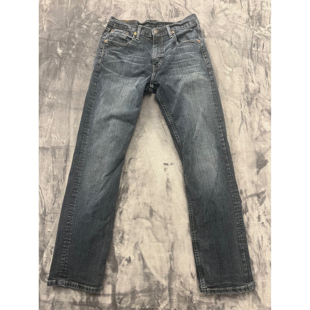 Levi's 505 Regular‎ Fit Jeans Mens 30x32 Dark Wash Blue Straight Leg Denim